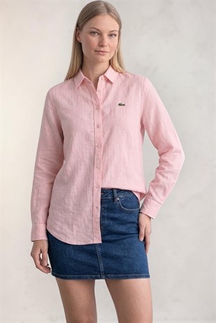 LC Keten Pembe Gömlek