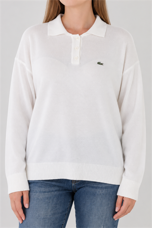 LC Polo Yaka Ekru Triko Kazak