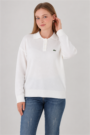 LC Polo Yaka Ekru Triko Kazak