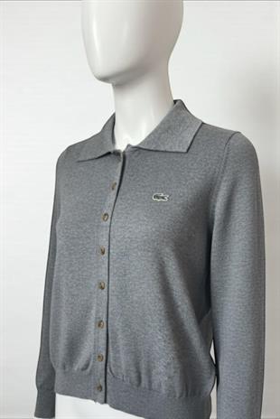 Lc Polo Yaka Gri Hırka