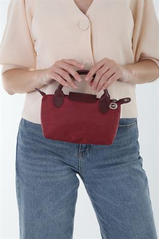 Longchamp Bordo Small Boy Tek Renk Çanta