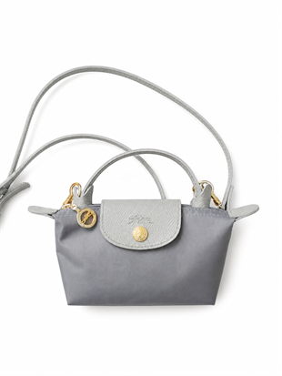 Longchamp Gri Xs Tek Renk Çanta