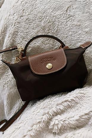 Longchamp Kahverengi Xs Mini Çanta
