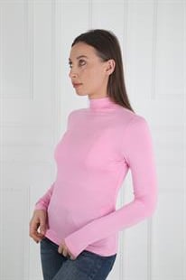 Opus Pembe Boğaz Detaylı Bluz