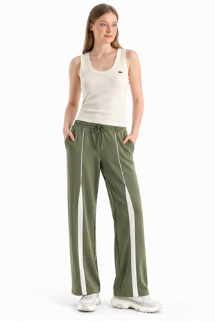 Oys Şeritli Haki Sweatpant
