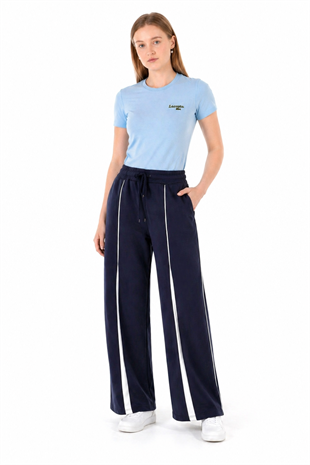 Oys Şeritli Lacivert Sweatpant