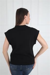 Rsrvd Siyah Kimono Kesim Tişört