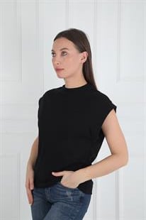 Rsrvd Siyah Kimono Kesim Tişört