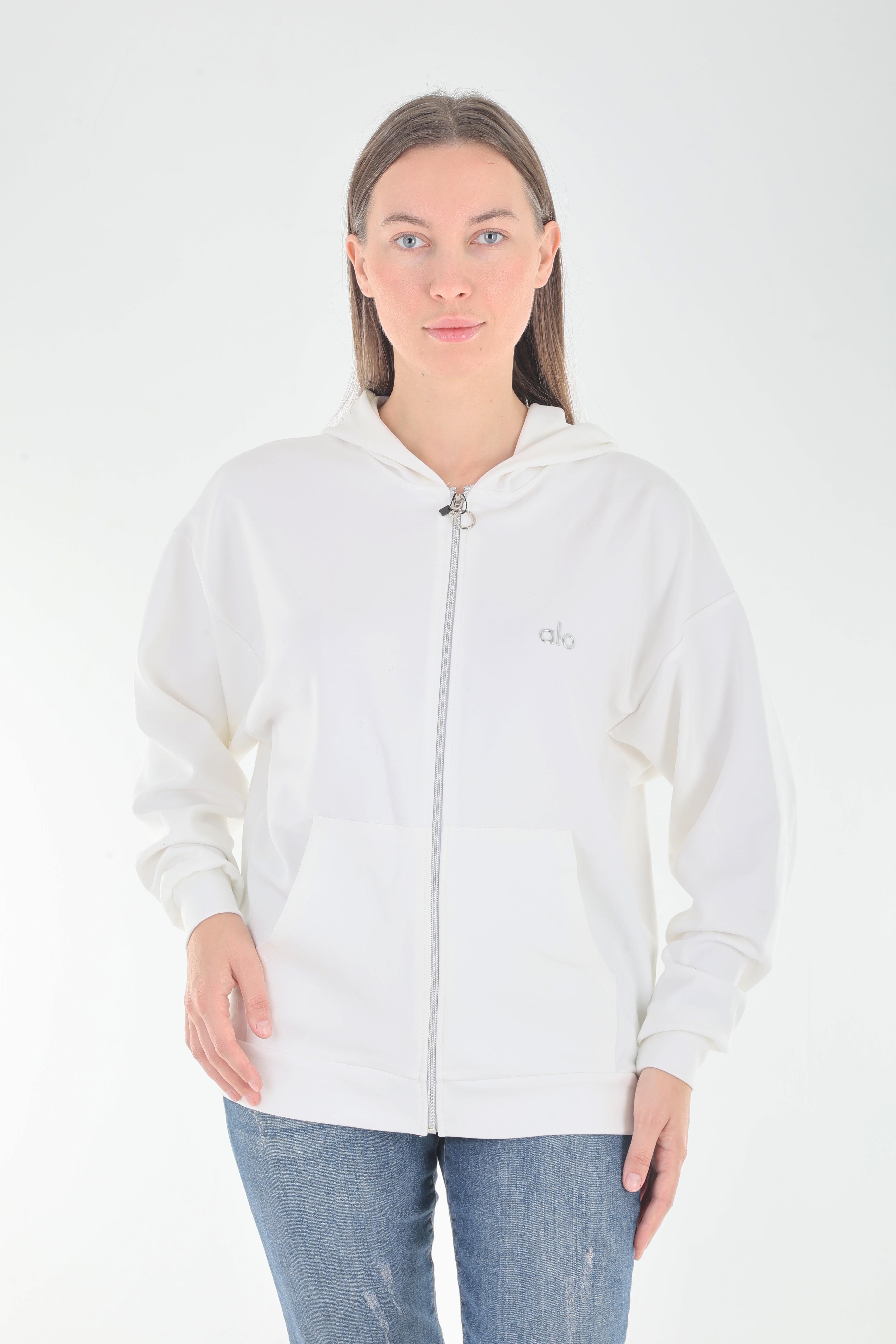 Alo Yoga Beyaz Sweatshirt