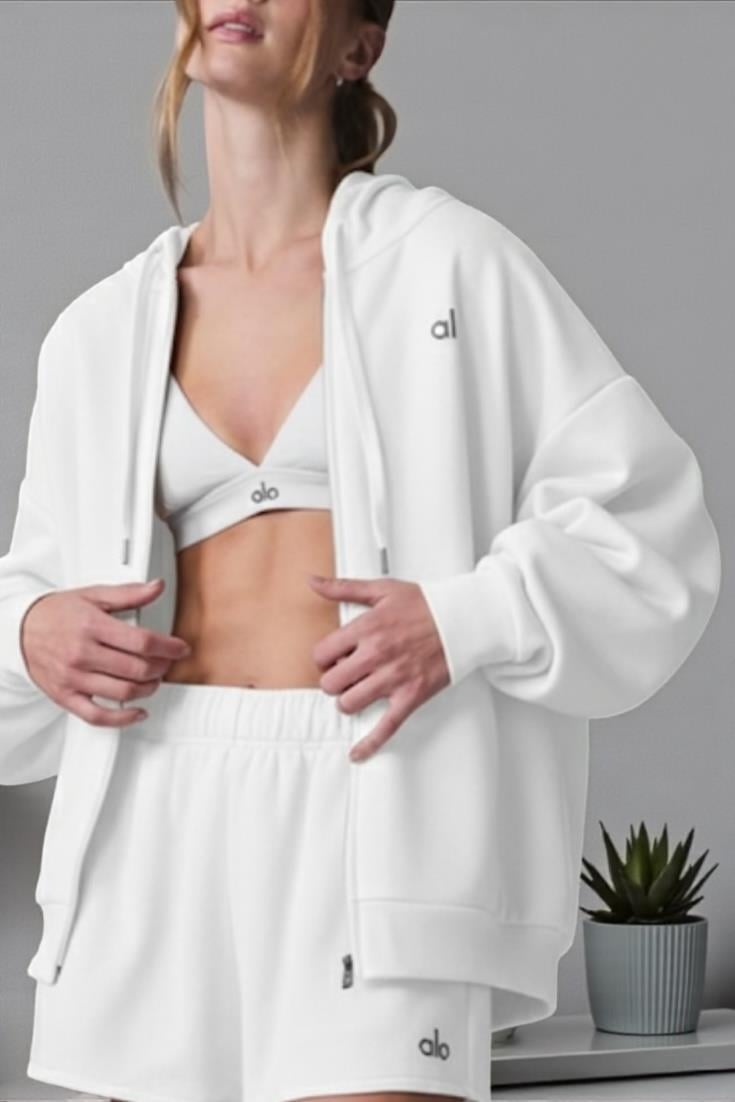 Alo Yoga Beyaz Sweatshirt