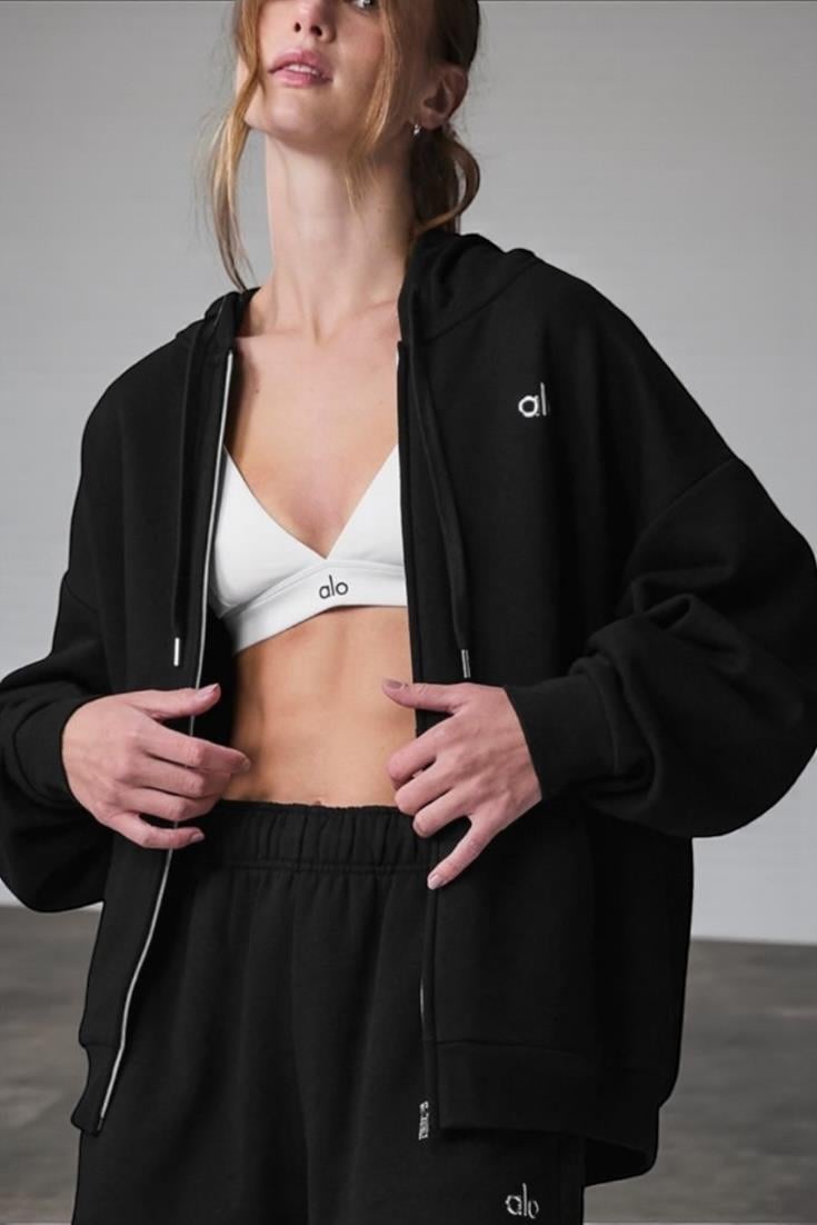 Alo Yoga Siyah Sweatshirt