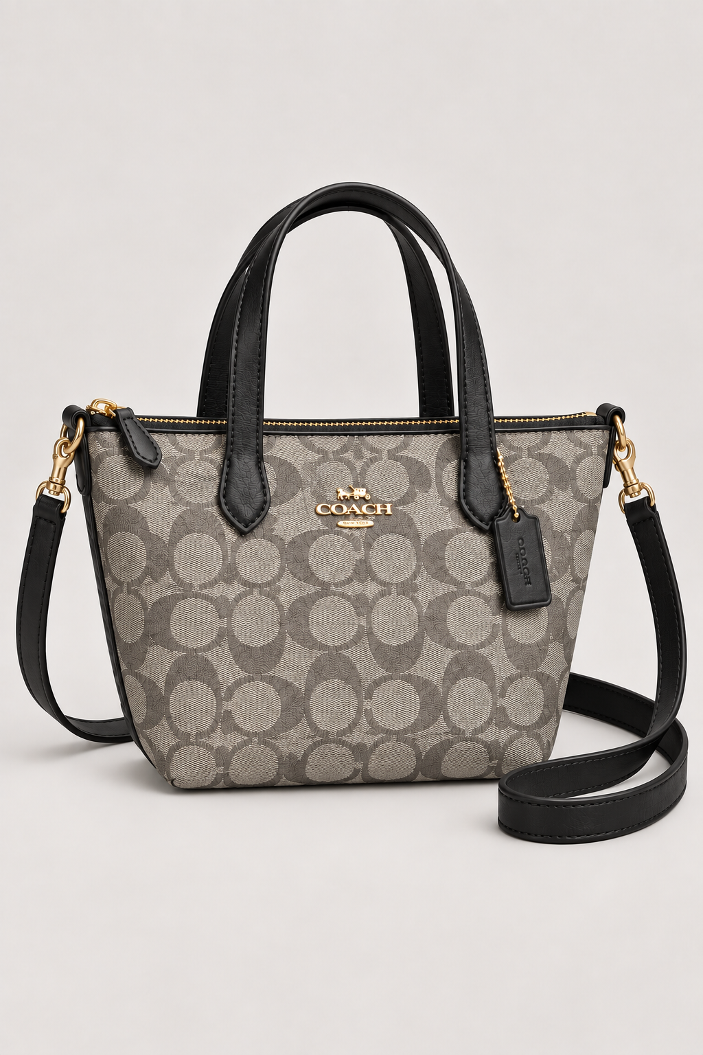 Coac Mini Gri Siyah Monogram