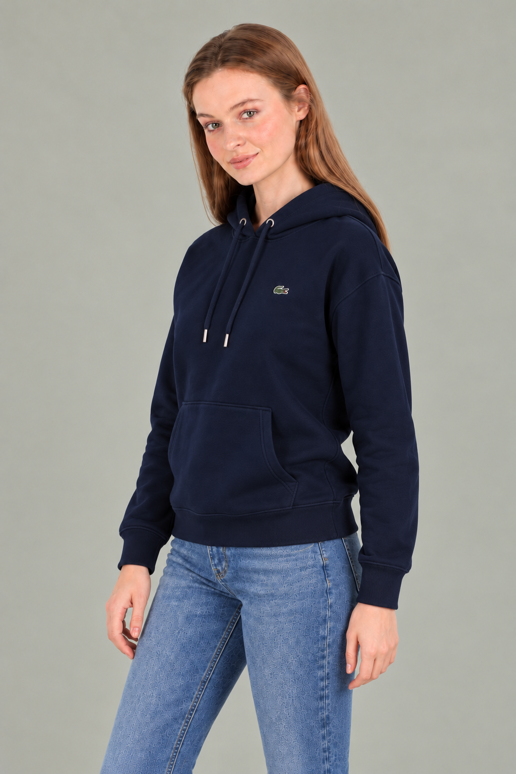 Lc Kapişonlu Modal Lacivert Sweatshirt