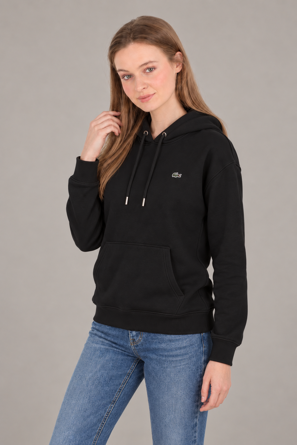Lc Kapişonlu Modal Siyah Sweatshirt