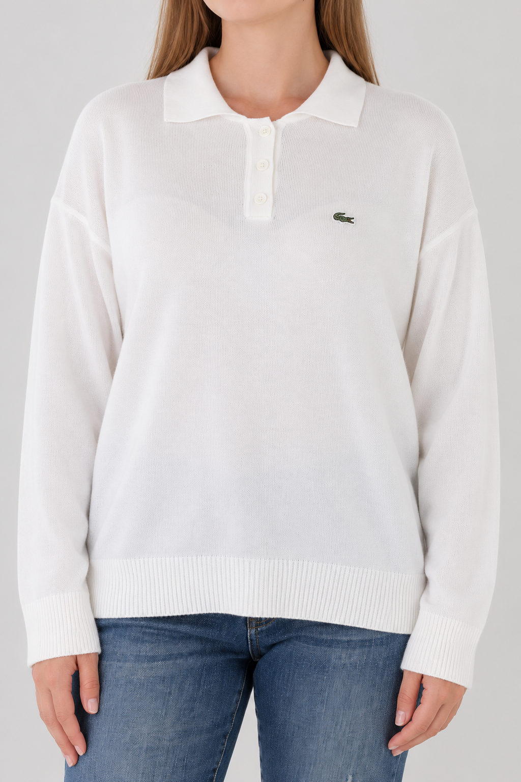 LC Polo Yaka Ekru Triko Kazak