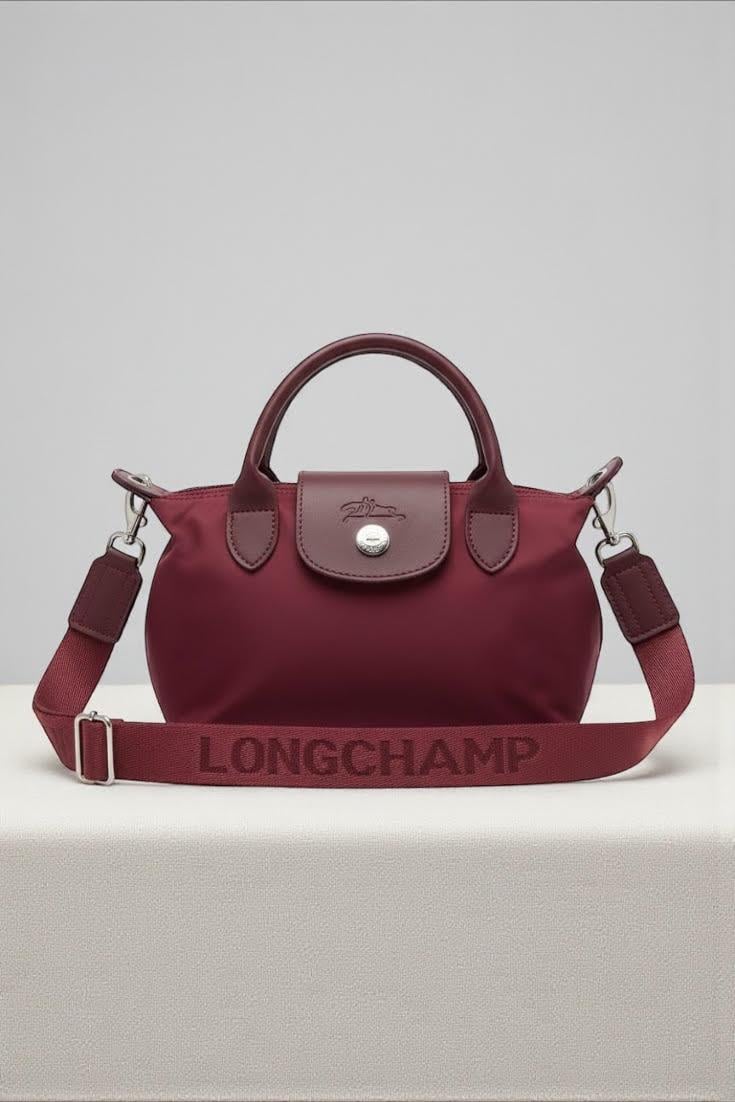 Longchamp Bordo Çift Saplı Çanta
