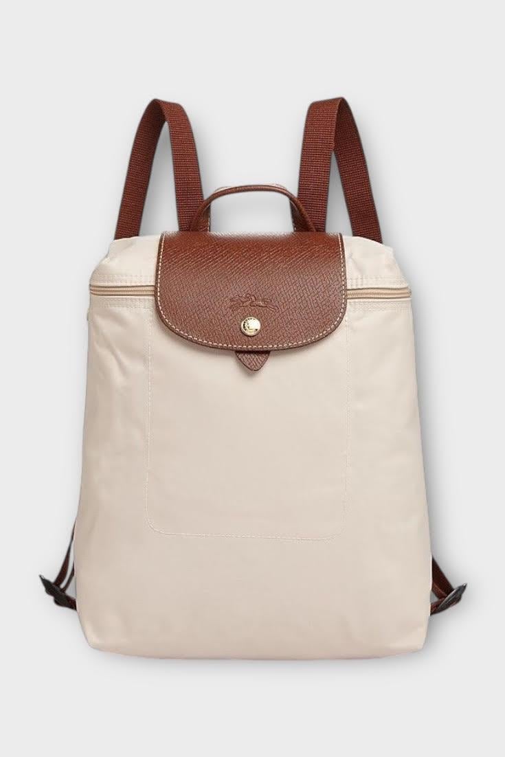 Longchamp Ekru Sırt Çantası