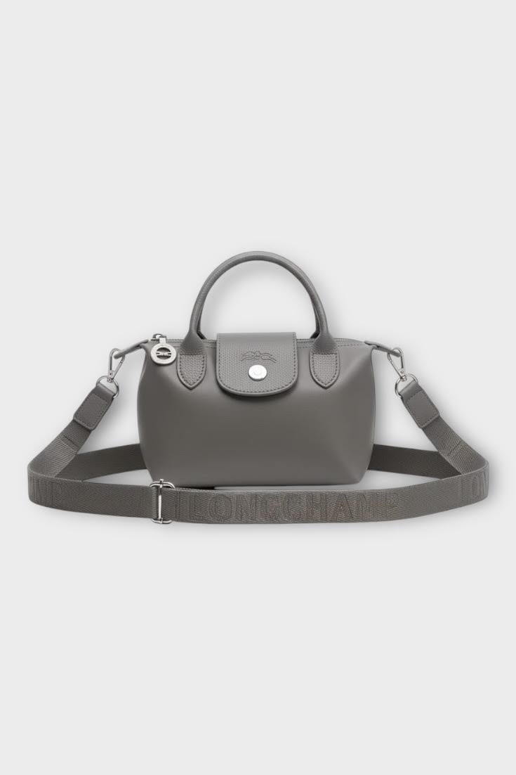 Longchamp Gri Çift Saplı S Çanta