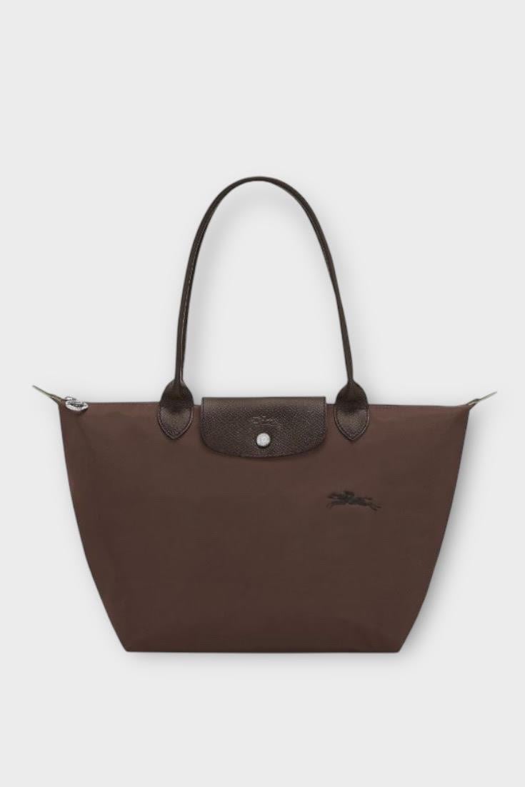 Longchamp Kahve Nakışlı Large Çanta