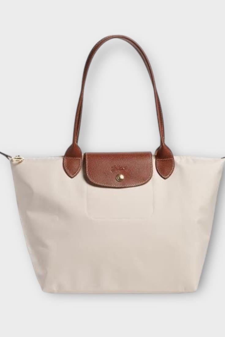 Longchamp Krem Large Boy Çanta