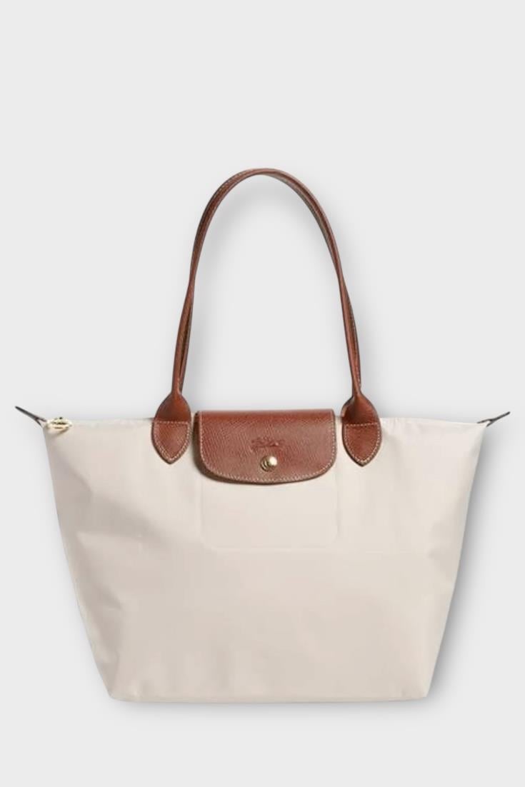 Longchamp Krem Medıum Boy Çanta
