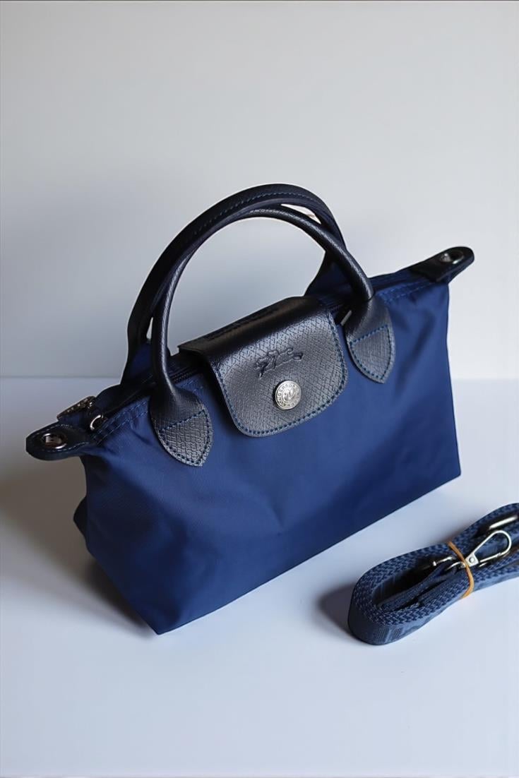 Longchamp Lacivert Askılı El Çantası