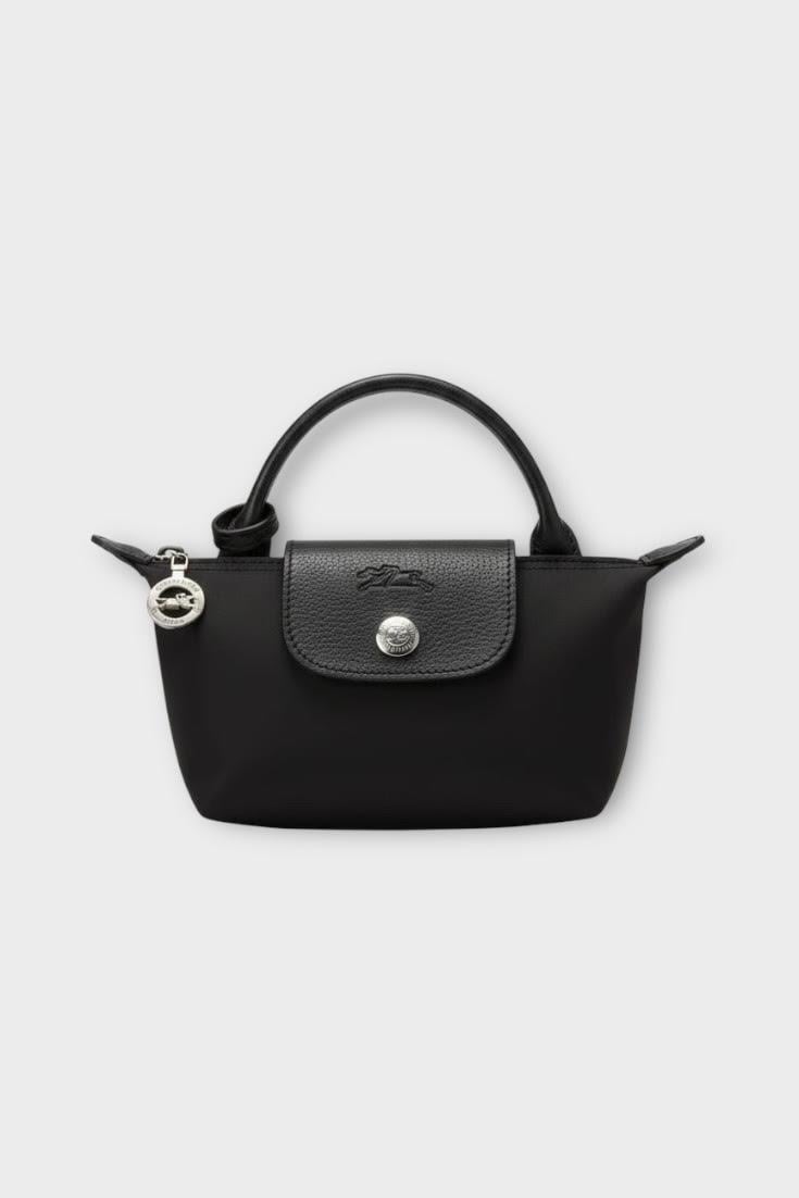 Longchamps Siyah Kapaklı Xs Çanta