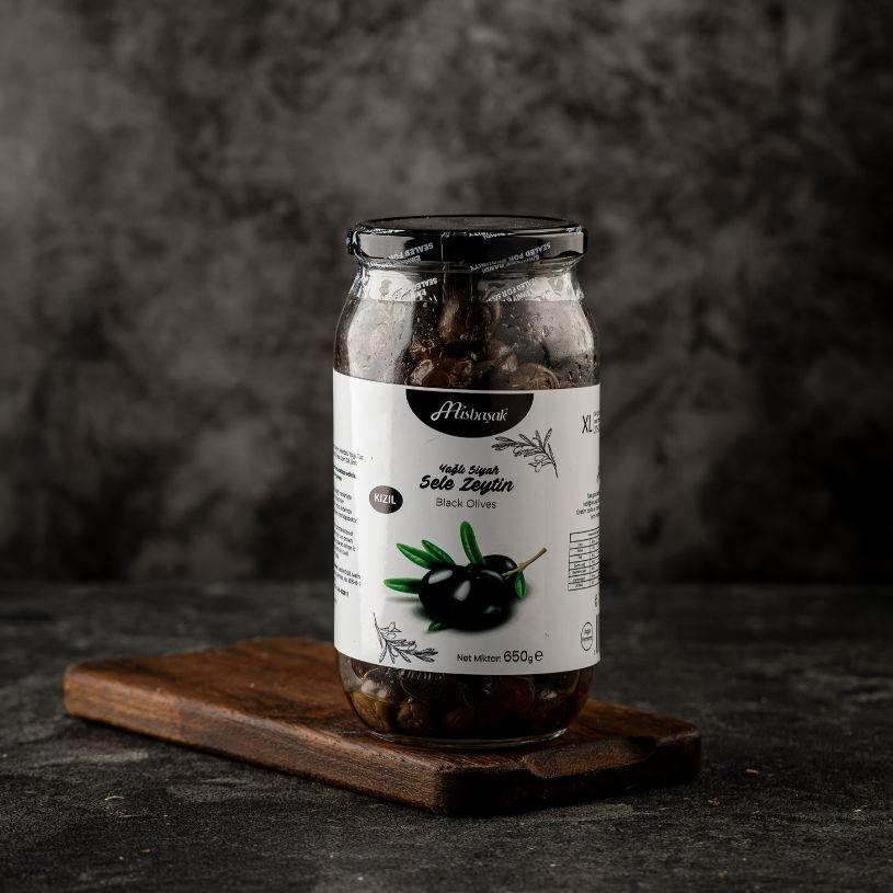 Yağlı Siyah Sele Zeytin (Kızıl)
