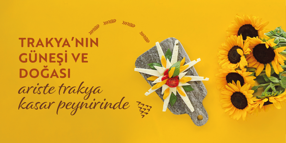 Trakya’nın güneşi ve doğası Ariste Trakya Kaşar Peyniri’nde