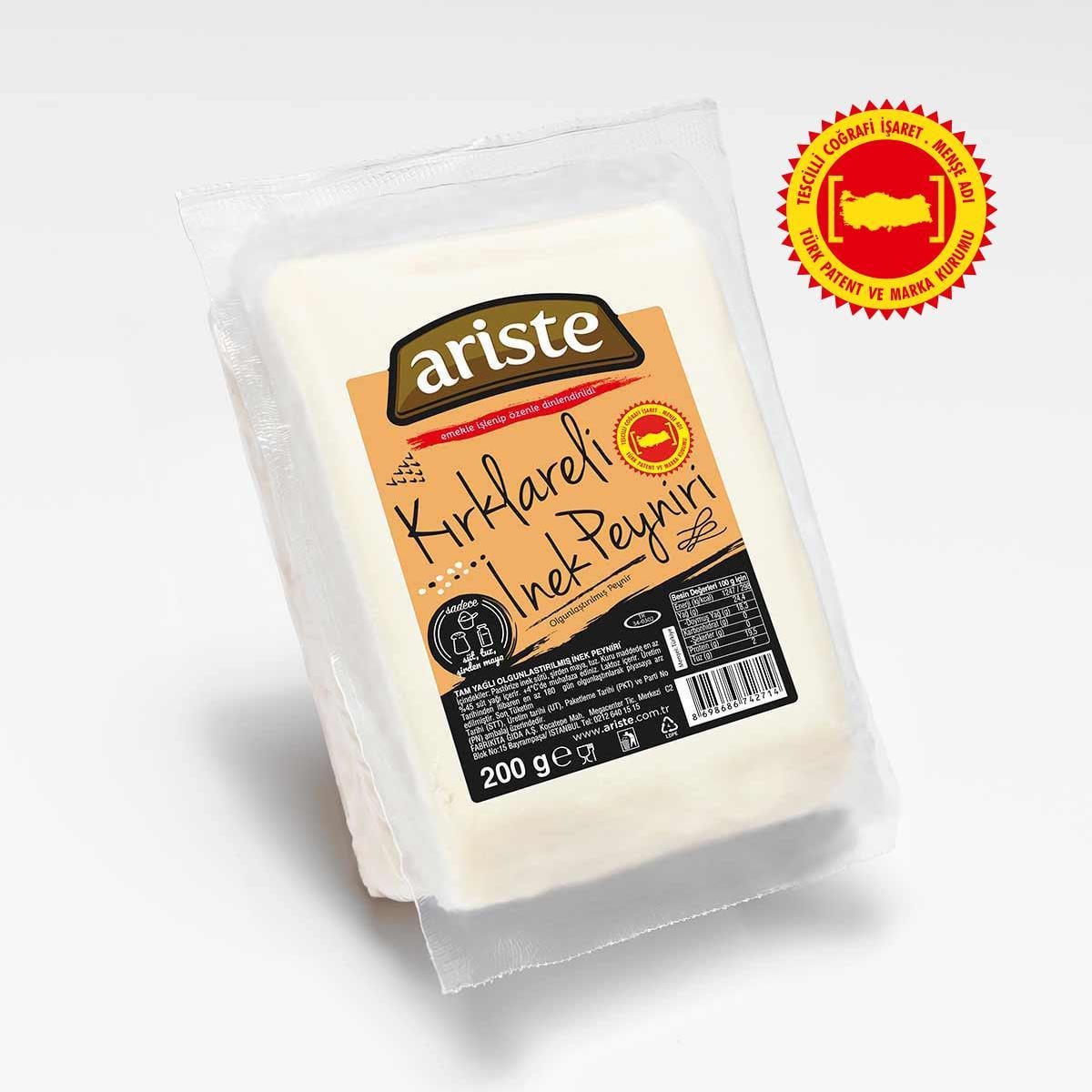 2li Kırklareli Tam Yağlı İnek Beyaz Peyniri 400 gr (200 gr x 2)