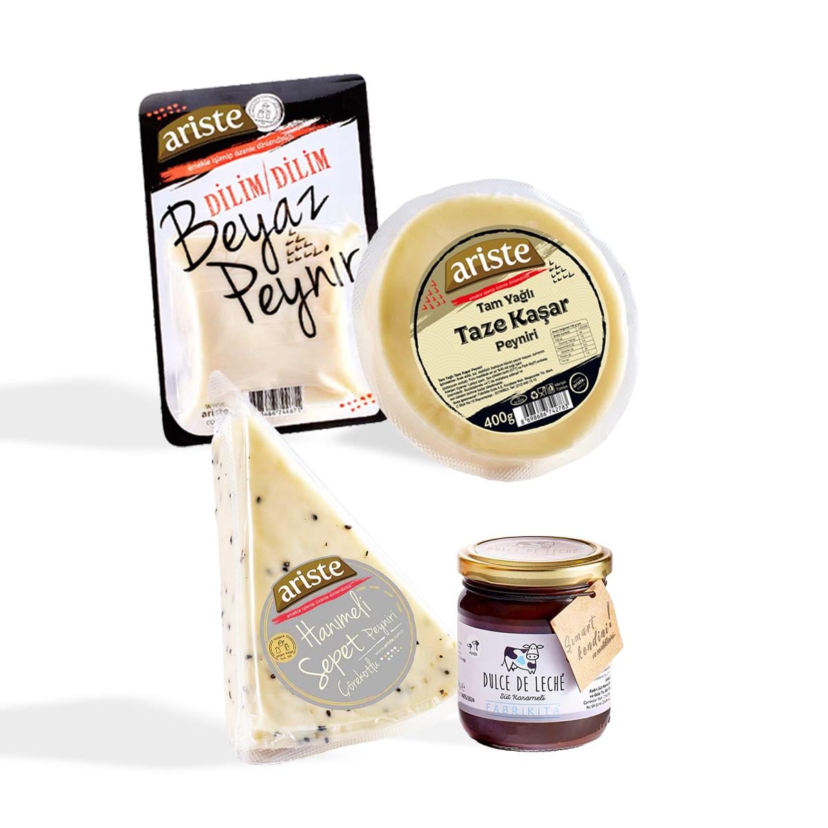 3 ÇEŞİT PEYNİR & DULCE DE LECHE SÜT KARAMELİ 1130 GR
