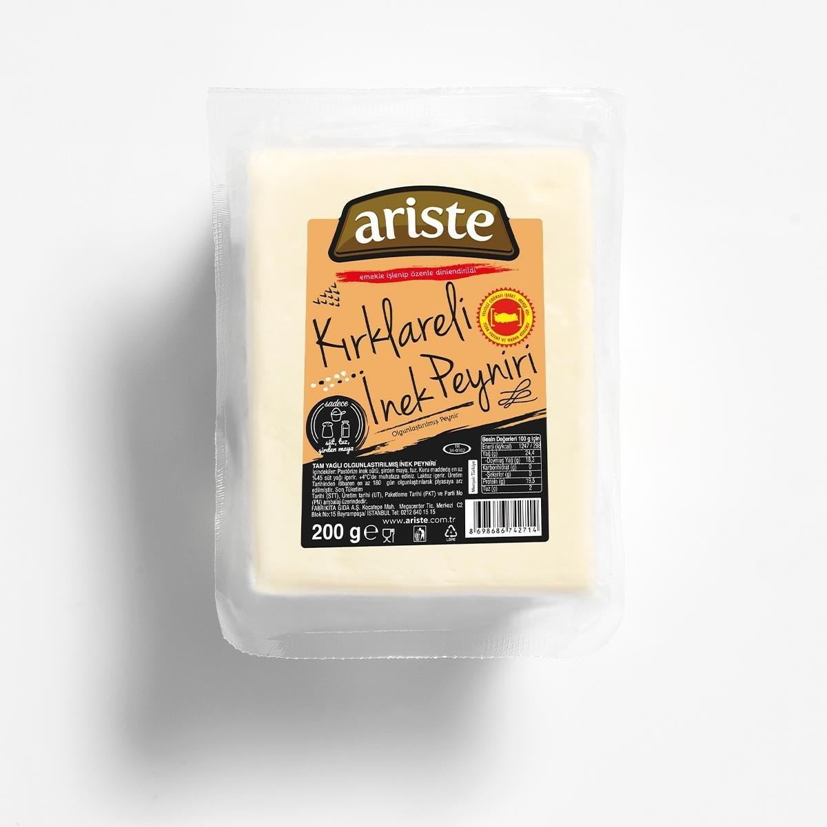 3lü Kırklareli Tam Yağlı İnek Beyaz Peyniri 600 gr (200 gr x 3)