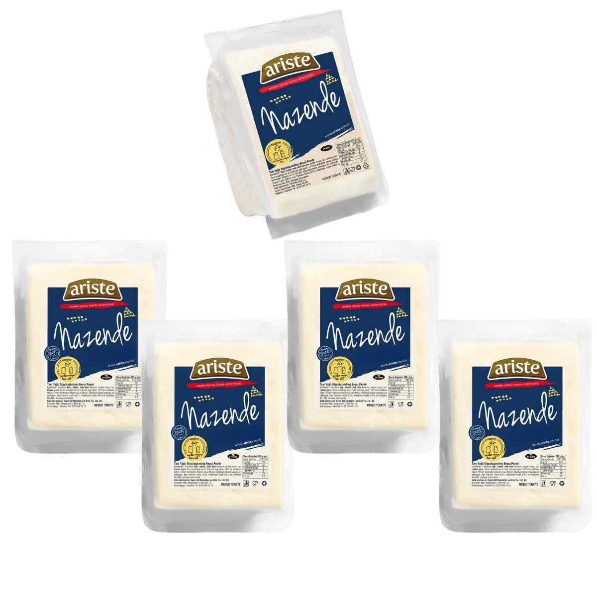 5li Nazende Tam Yağlı Beyaz Peynir 2250 gr (Keçi Sütü Ağırlıklı) – Olgunlaştırılmış