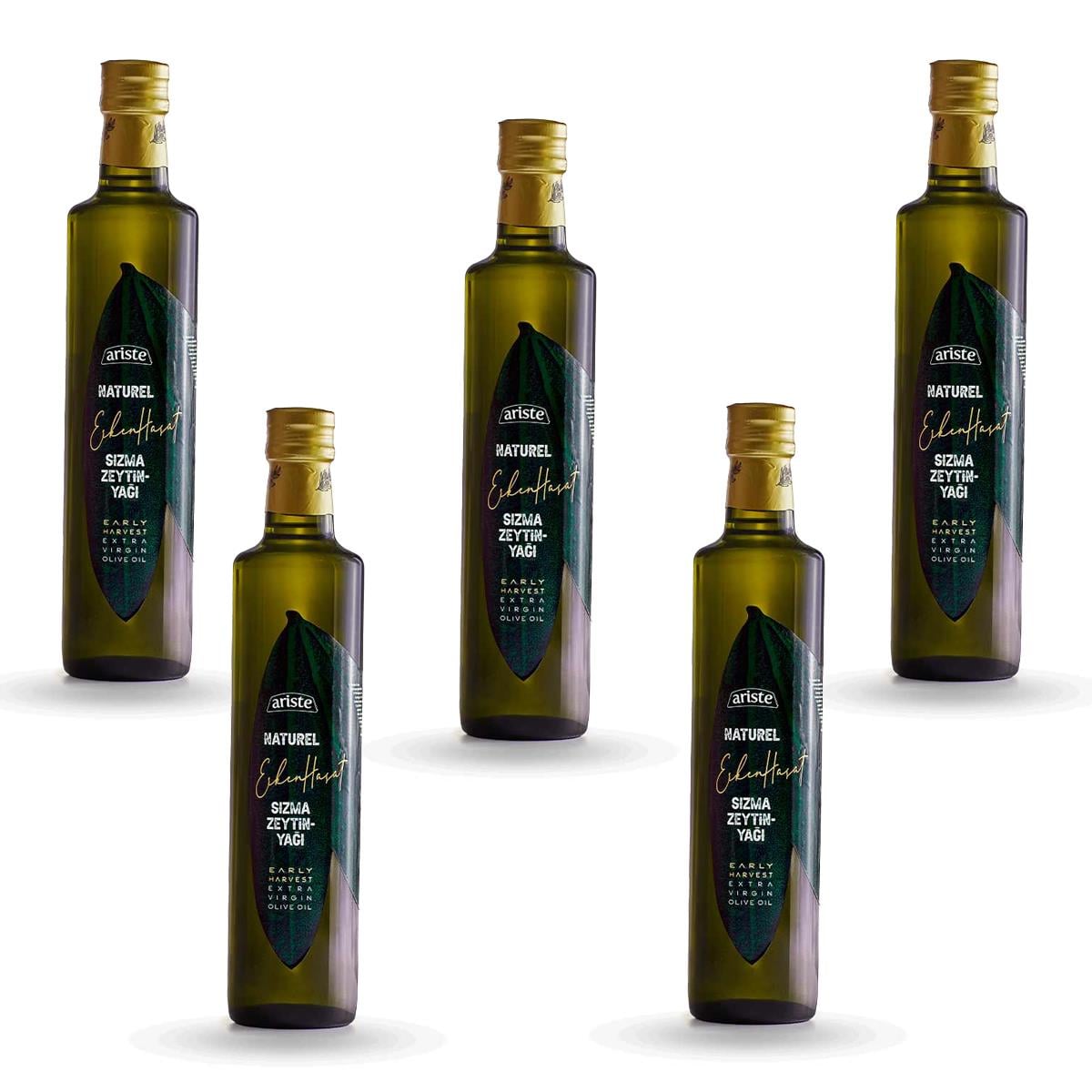 ARİSTE ERKEN HASAT ZEYTİNYAĞI 500 ML 5'Lİ SET