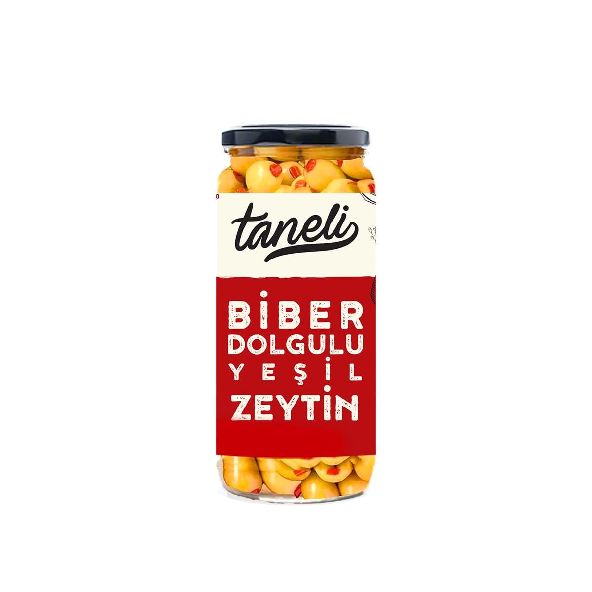 Biber Dolgulu – Biberli Yeşil Zeytin 300 gr