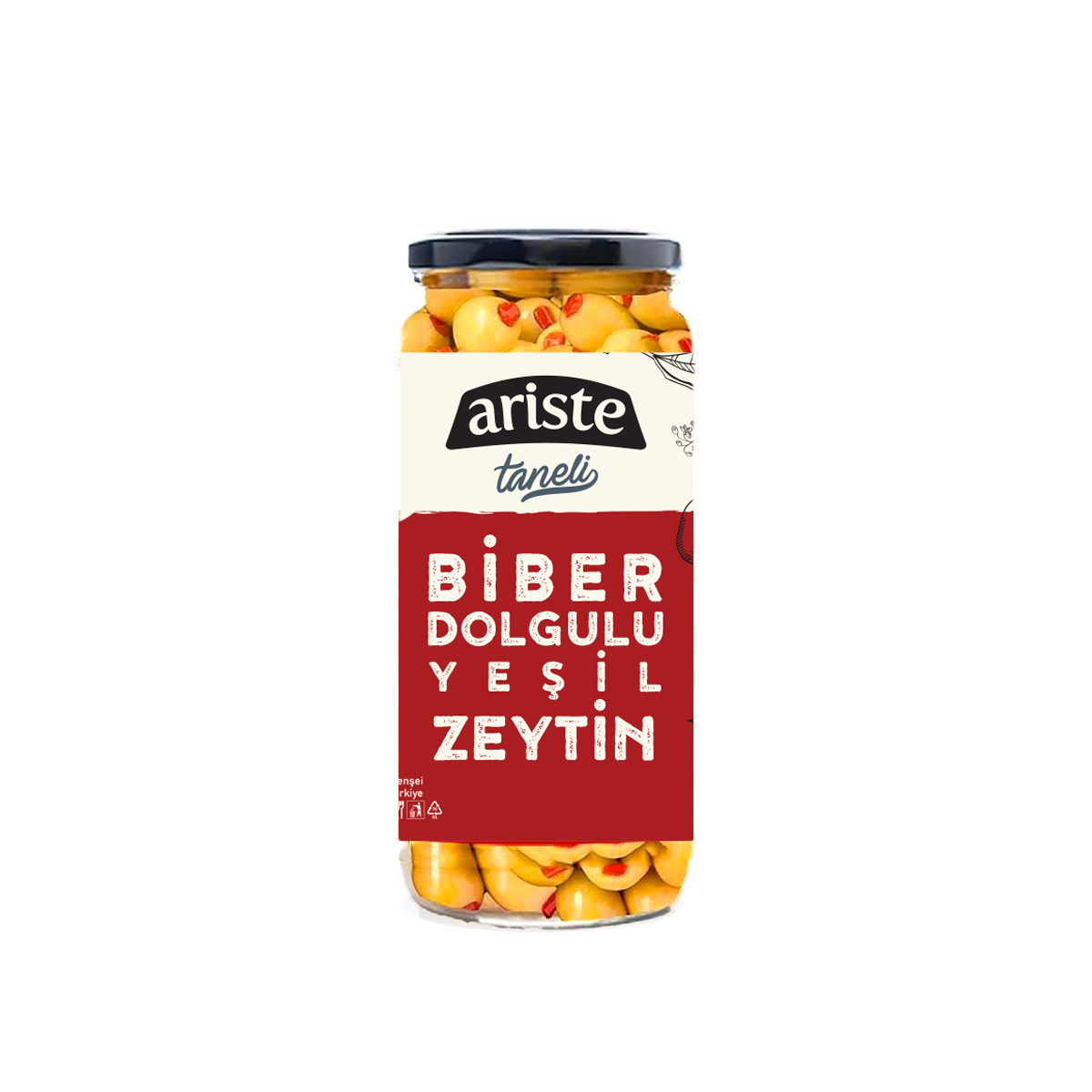 Biber Dolgulu – Biberli Yeşil Zeytin 300 gr
