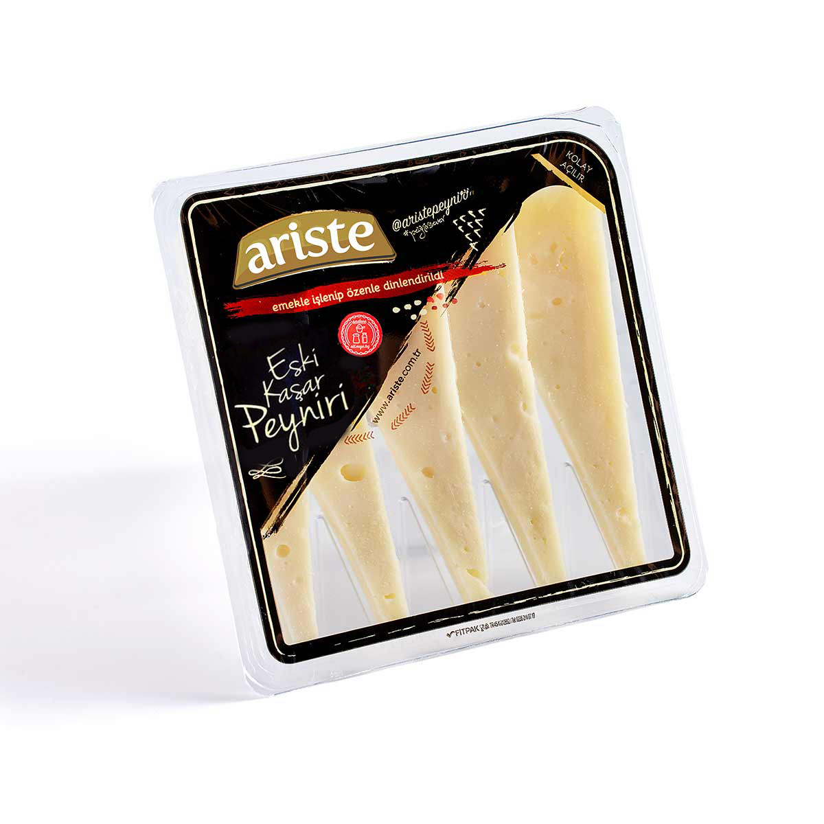 Keyif Serisi – Dilimli Eski Kaşar Peyniri 200 gr – (Koyun Sütü Ağırlıklı)
