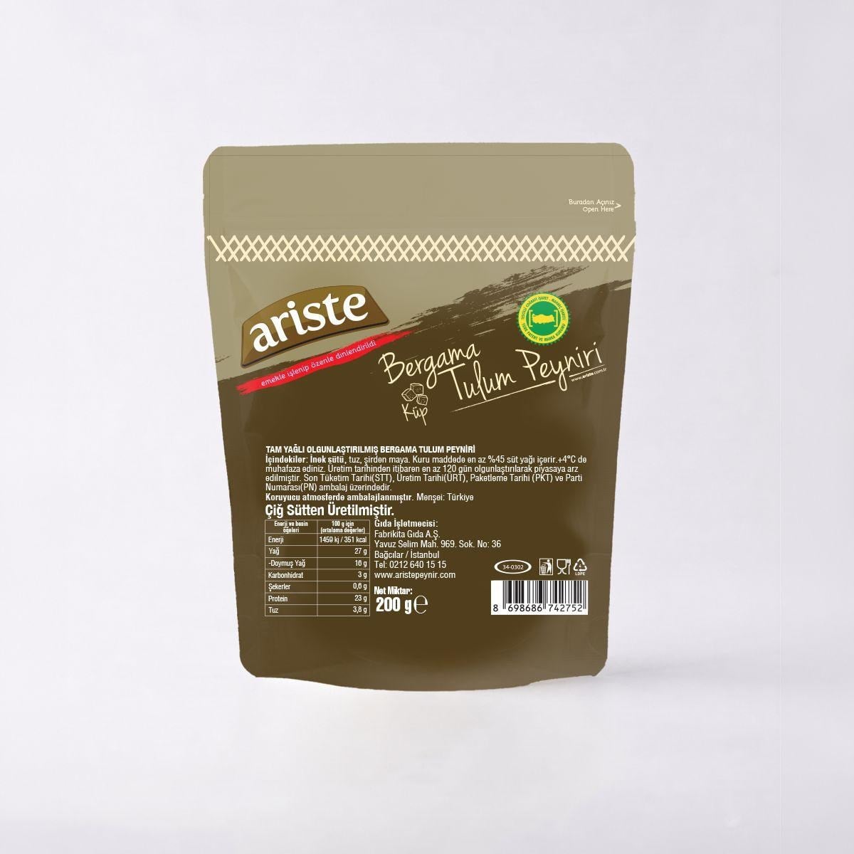 Keyif Serisi – Küp Bergama Tulum Peyniri 200 gr – Dinlendirilmiş