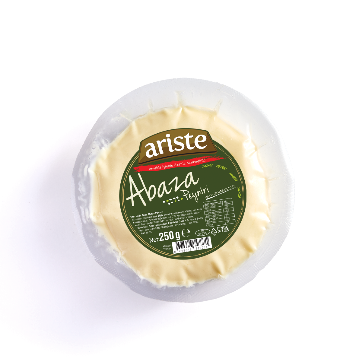 Sade Abaza Peyniri 250 gr – Dinlendirilmiş