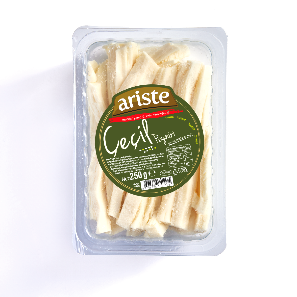 Tam Yağlı Çeçil Peyniri 250 gr