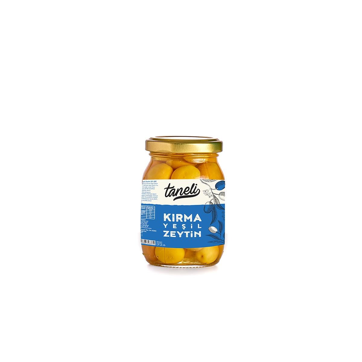 TANELİ YEŞİL KIRMA ZEYTİN 100GR