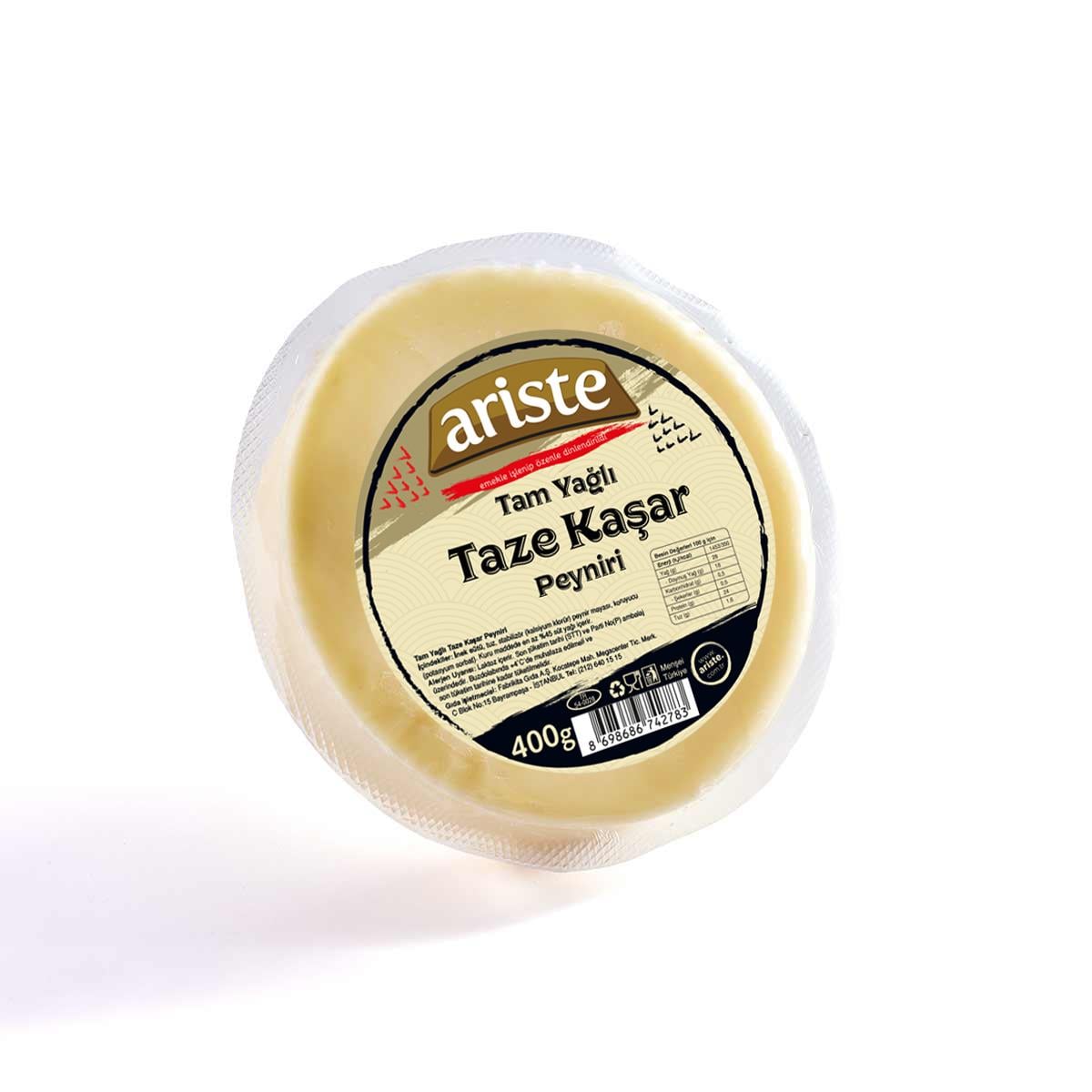 Tam Yağlı Taze Kaşar Peyniri 400 gr