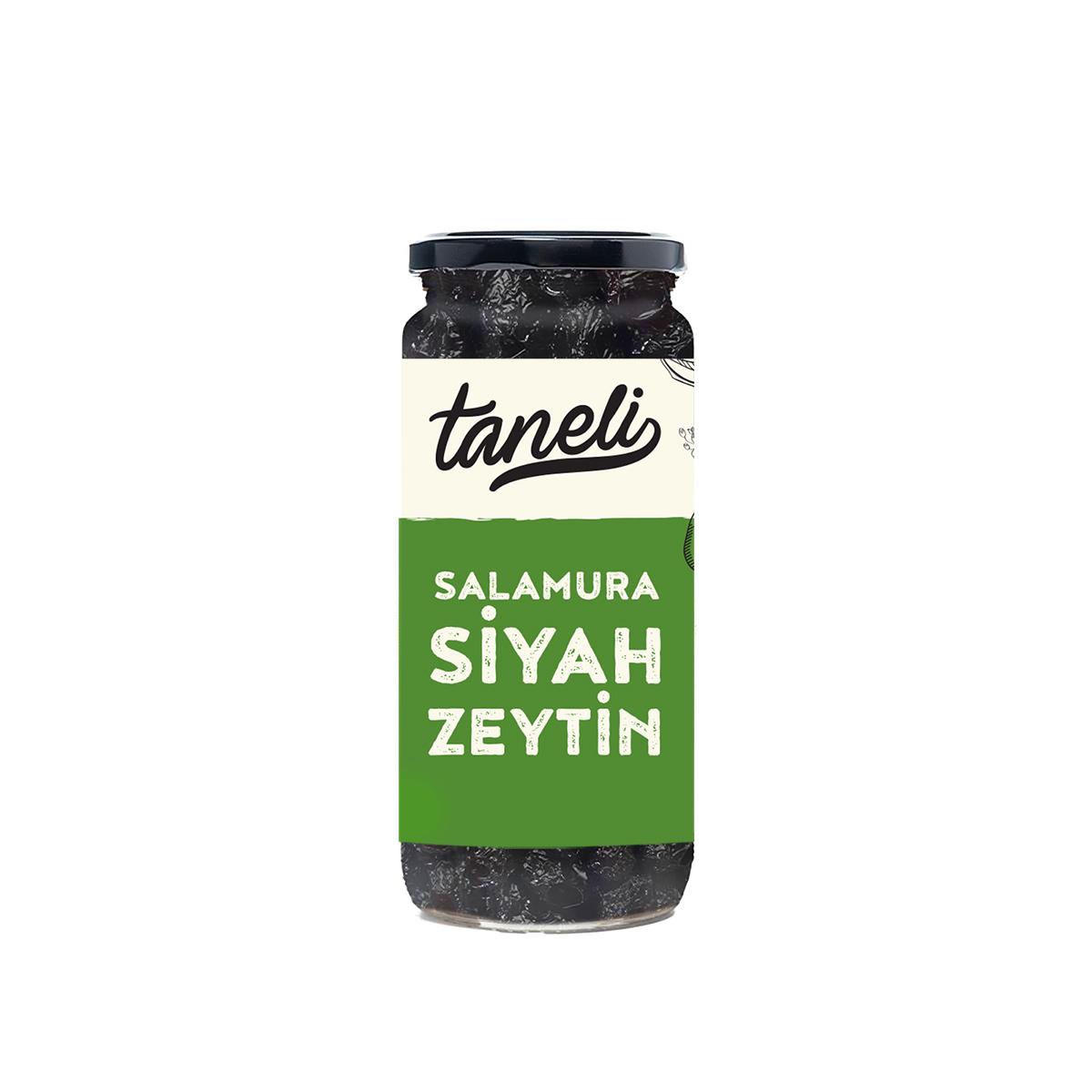 2li Doğal Salamura Siyah Zeytin 600 gr (300 gr x 2)