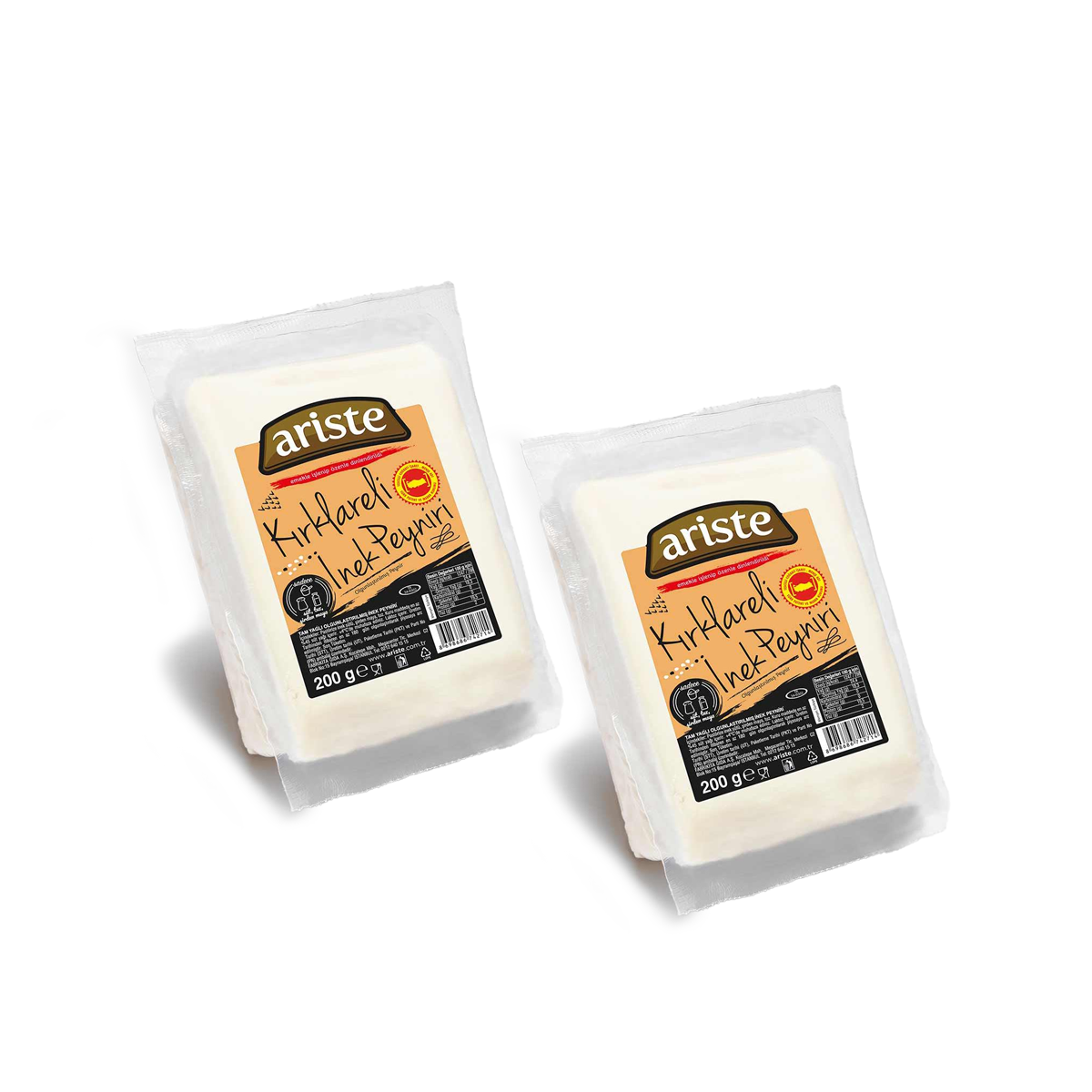 2li Kırklareli Tam Yağlı İnek Beyaz Peyniri 400 gr (200 gr x 2)