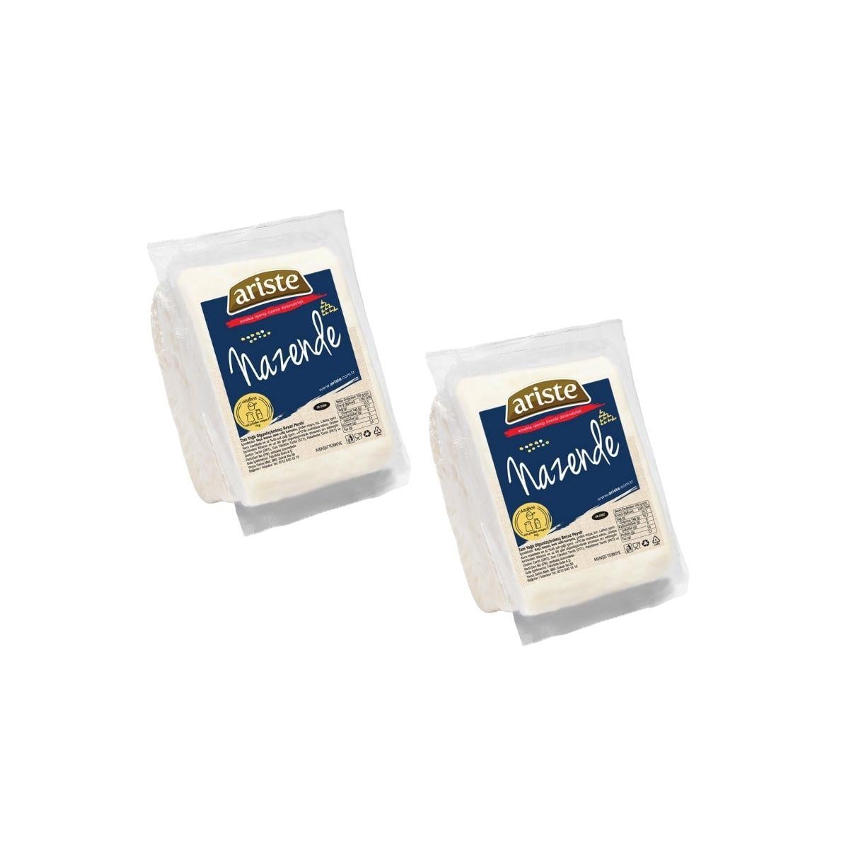 2li Nazende Tam Yağlı Beyaz Peynir 900 gr (450 gr x 2) – Keçi Sütü Ağırlıklı