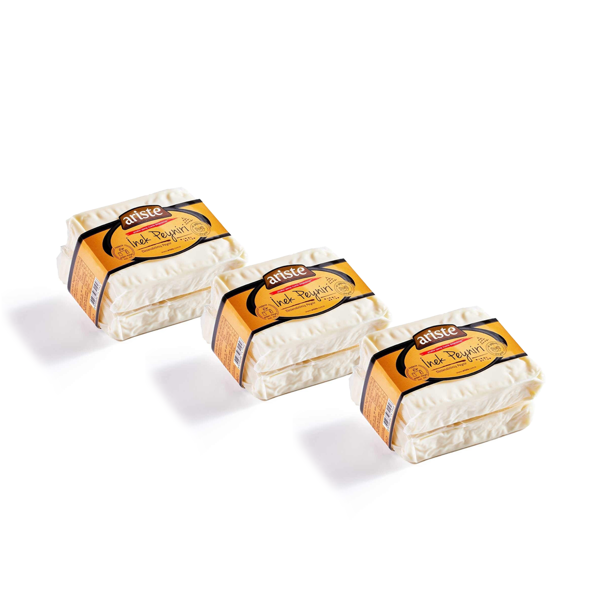 3lü Tam Yağlı İnek Beyaz Peyniri 1350 gr (450 gr x 3) – Dinlendirilmiş 