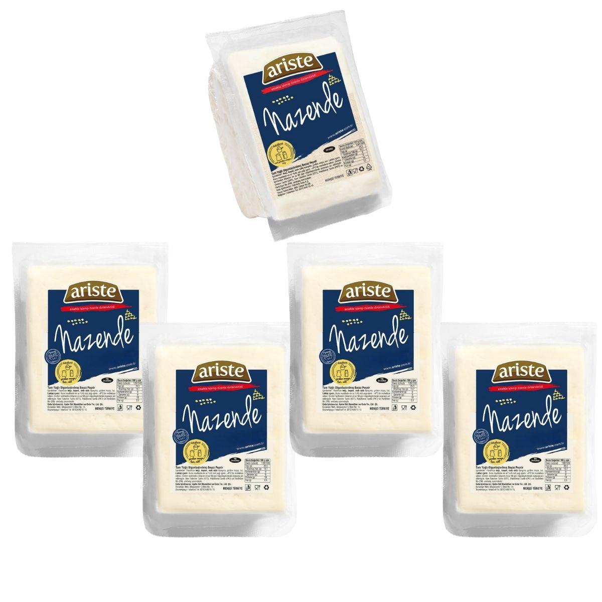 5li Nazende Tam Yağlı Beyaz Peynir 2250 gr (Keçi Sütü Ağırlıklı) – Olgunlaştırılmış