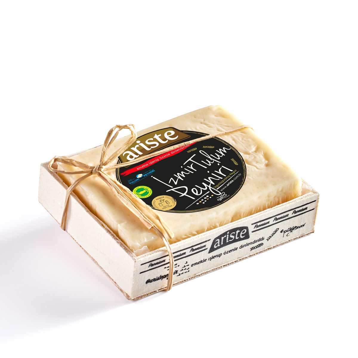 Ahşap Hediyelik Kutulu Tam Yağlı İzmir Tulum Peyniri 300 gr – Olgunlaştırılmış