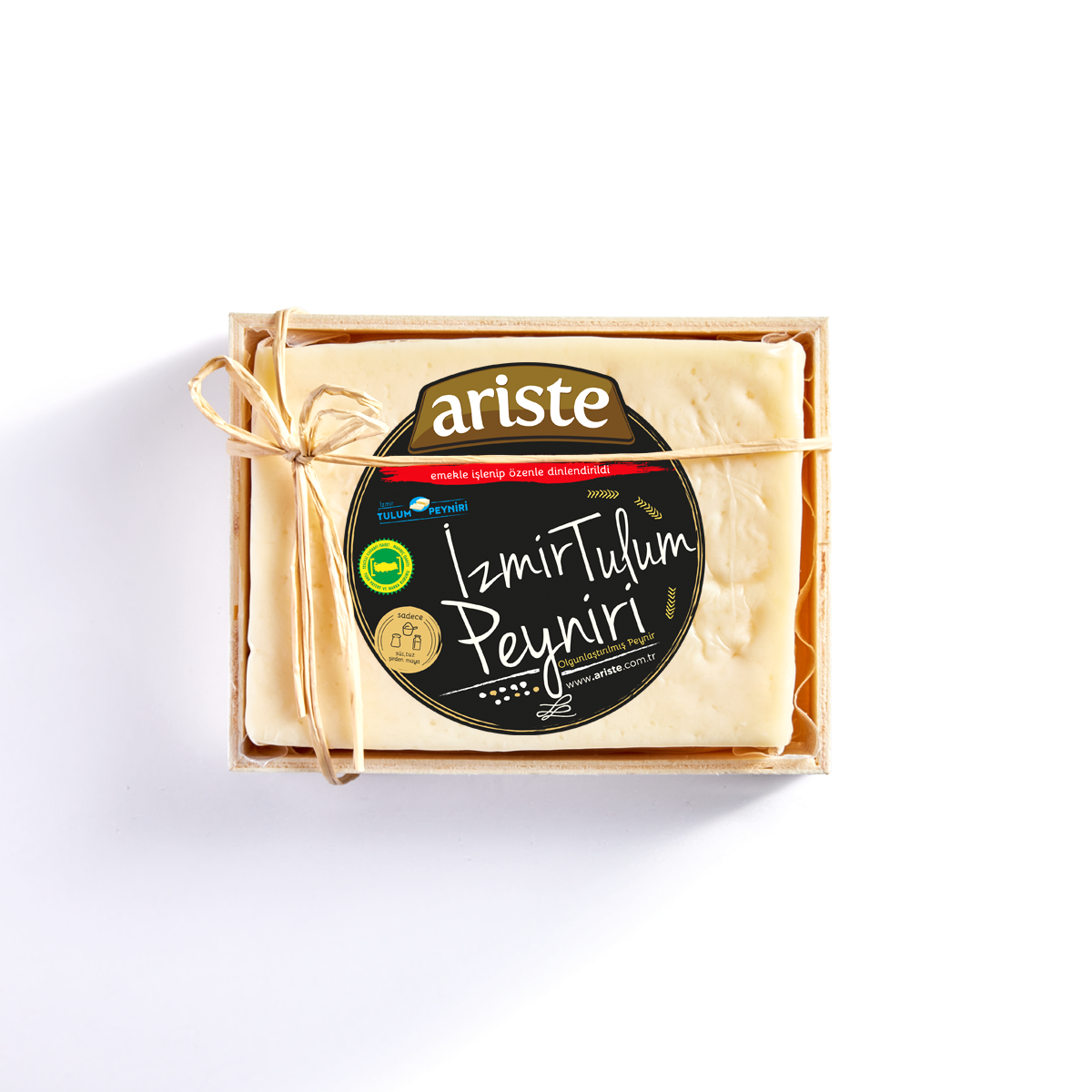 Ahşap Hediyelik Kutulu Tam Yağlı İzmir Tulum Peyniri 300 gr – Olgunlaştırılmış