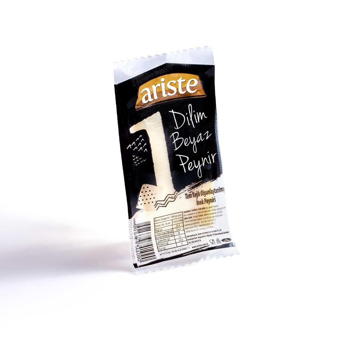 ARİSTE 1 DİLİM BEYAZ PEYNİR 50 GR